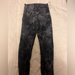 Lululemon Align high rise diamond dye pitch grey graphite grey leggings 28”